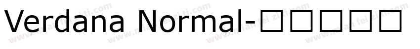 Verdana Normal字体转换